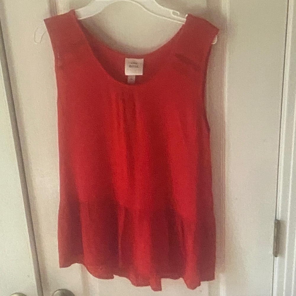 Knox Rose Scarlet Sleeveless Top